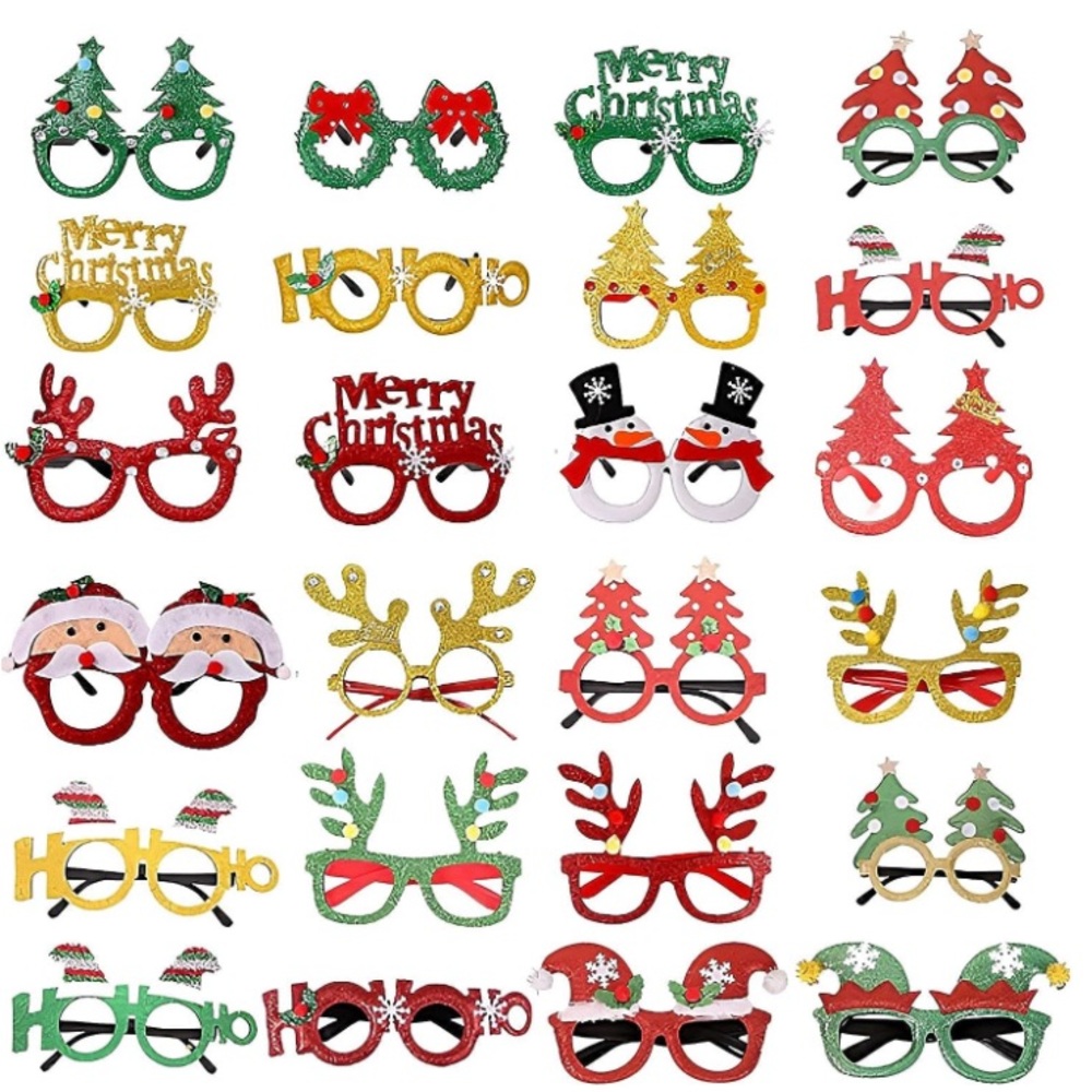 Christmas Party Costume Supplies,Christmas Party Glasses Frames